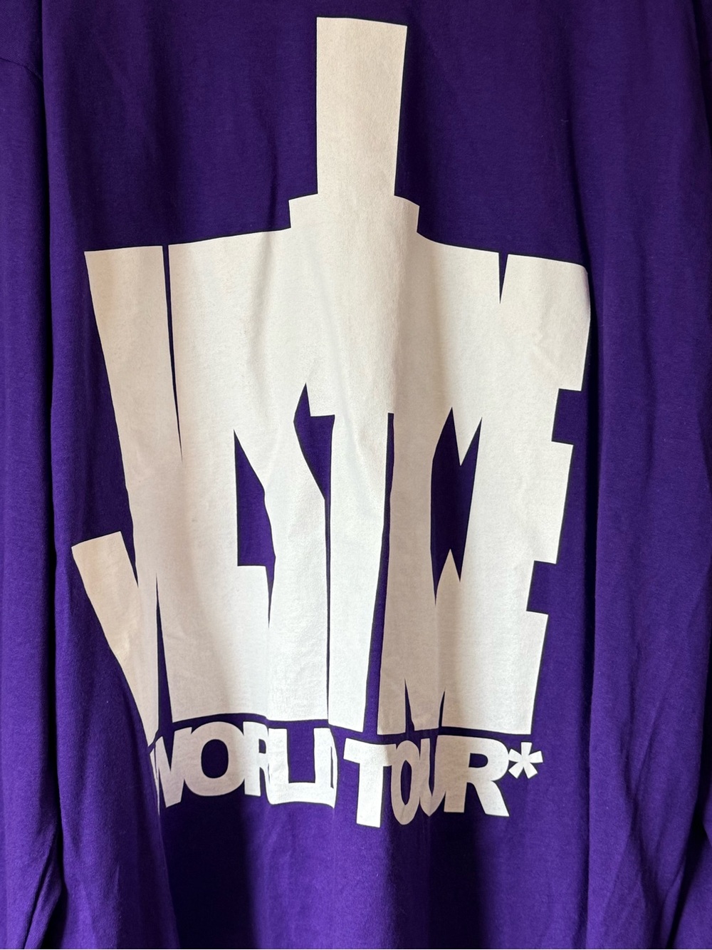 Justin Bieber’s World Tour Graphic Long Sleeve Tee - Size XL - Picture 2 of 8